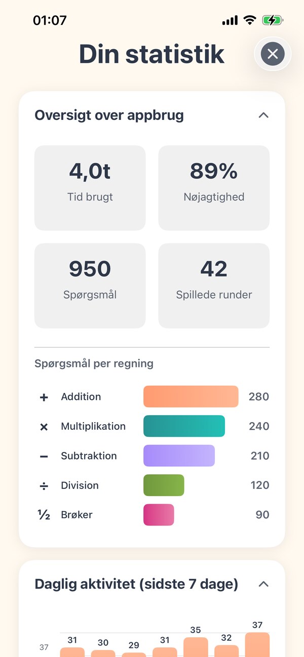 Følg deres fremskridt