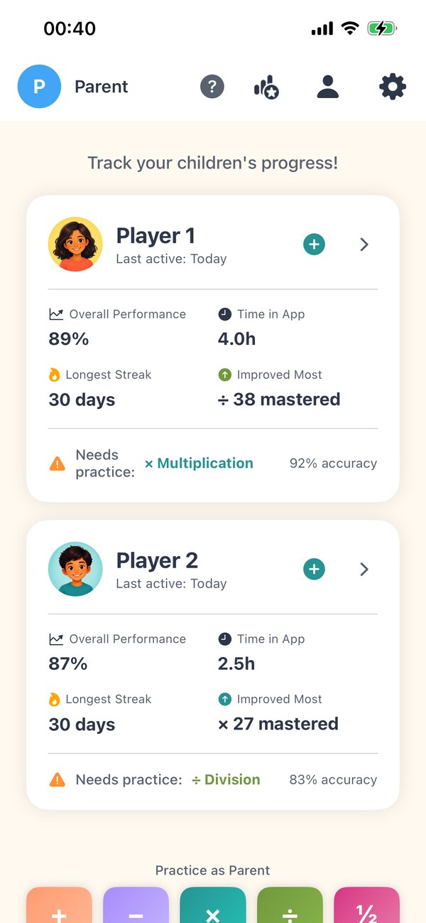 Parent Dashboard