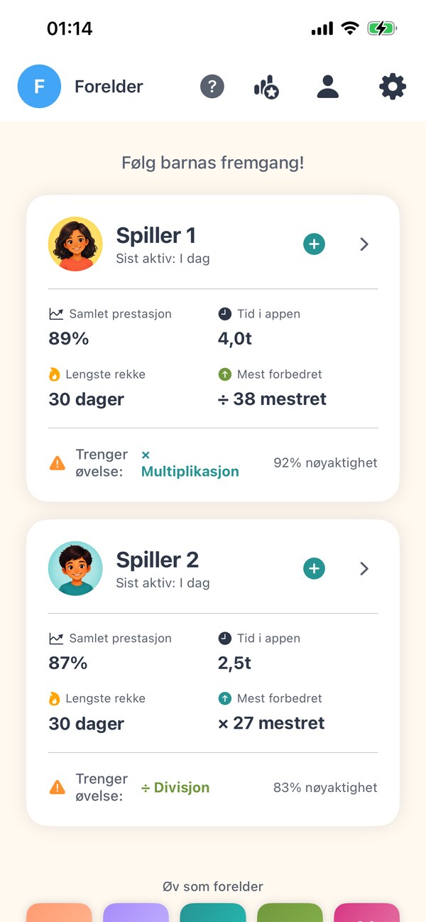 Én app for hele familien