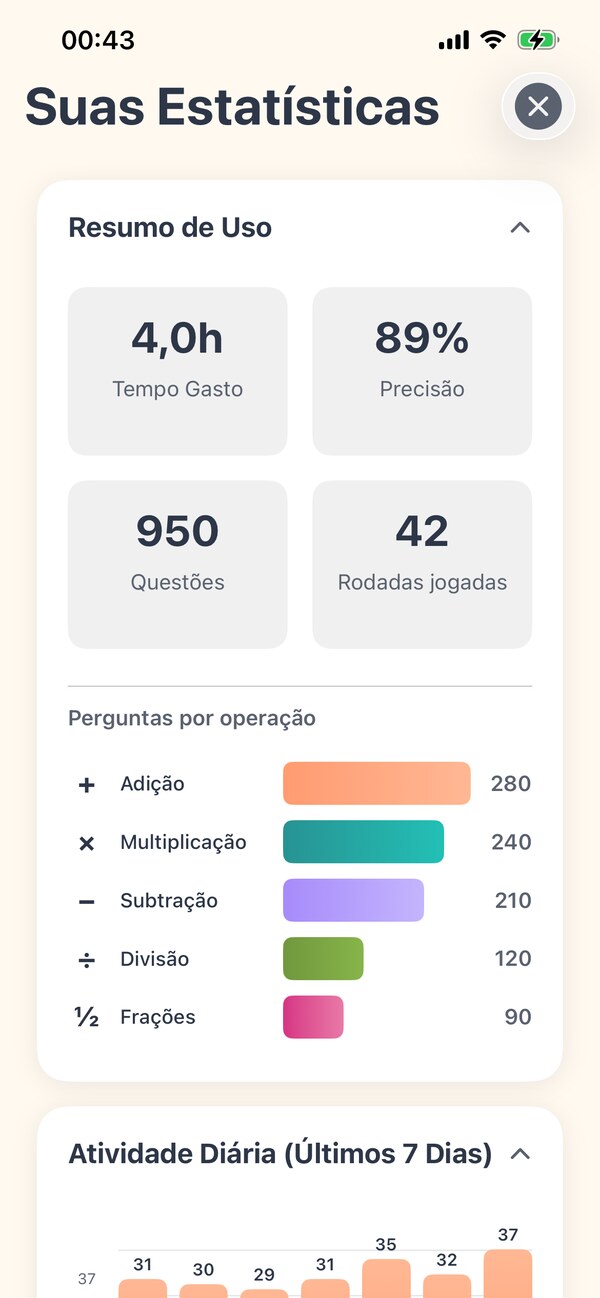 Acompanhe o progresso